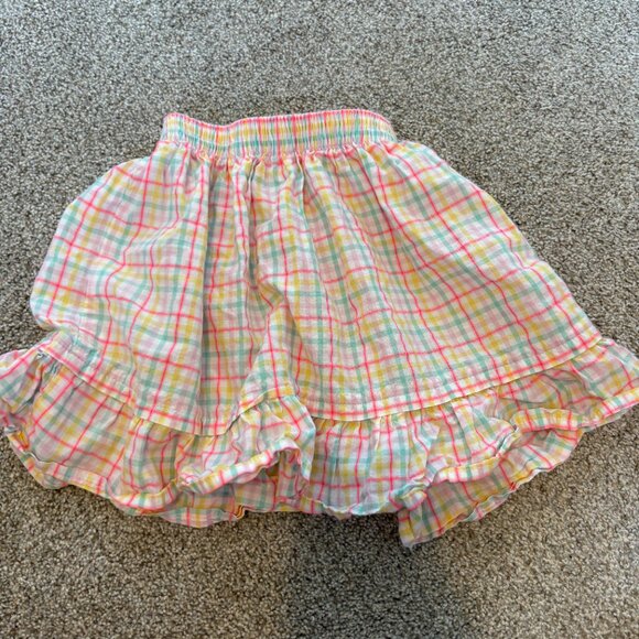 Grain De Ble Kids Girls Skirt Colourful Plaid Spring Flowy 36 months = 3T - Picture 6 of 6